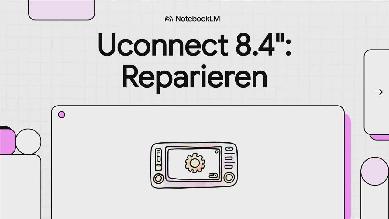 Reparaturservice für Jeep / Dodge / RAM / Chrysler – Uconnect 8.4” (Ghost Touch & Display Reparatur)