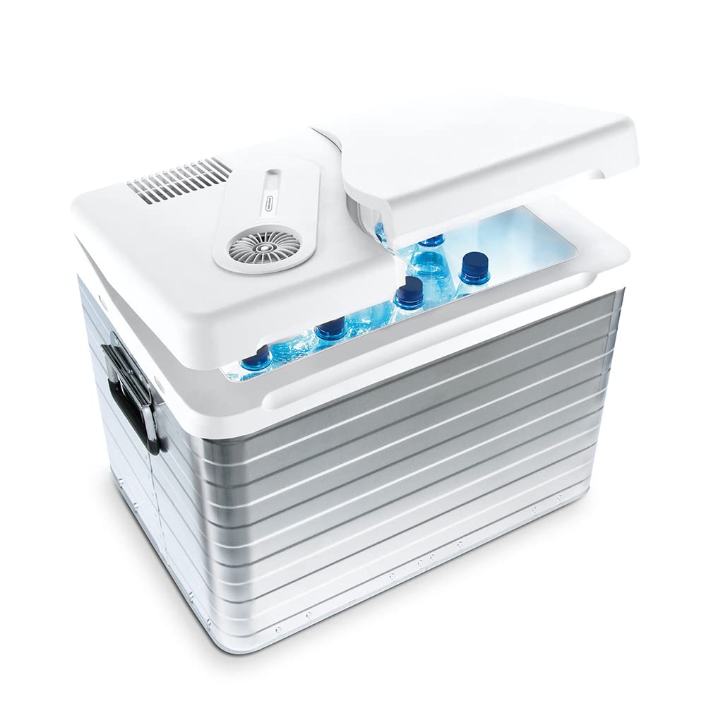 Mobicool MQ40A elektrische Kühlbox, Aluminium, MQ40A, Mini-Kühlschrank für Auto, Arbeit, LKW und Campingplatz
