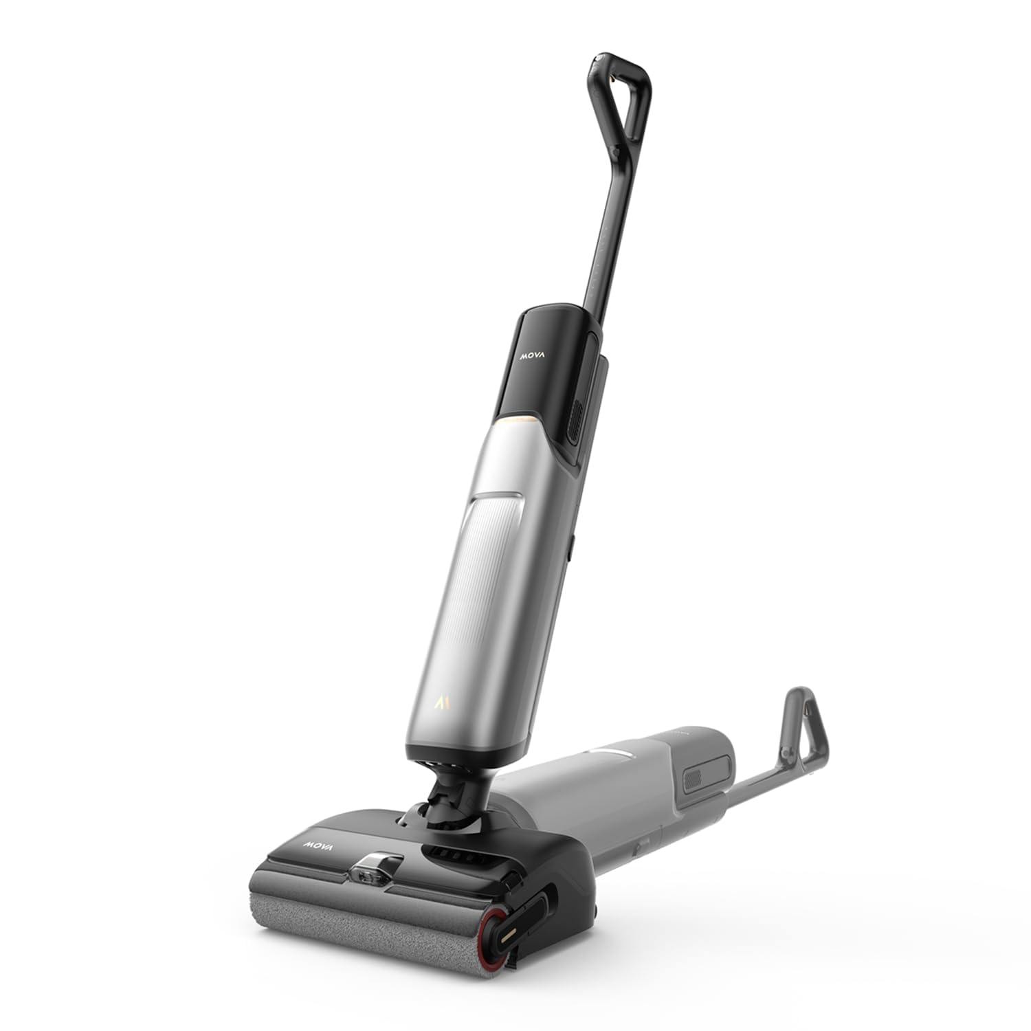 Mova X4 Pro Nass-Trocken-Sauger 20.000 Pa, Heißwasser-Wischfunktion, Tangle-Free, Selbstreinigung bei 100 °C, Push-In-Basisstation, LED-Bürstenkopf, Doppelkante, intelligente Saugkraftregelung