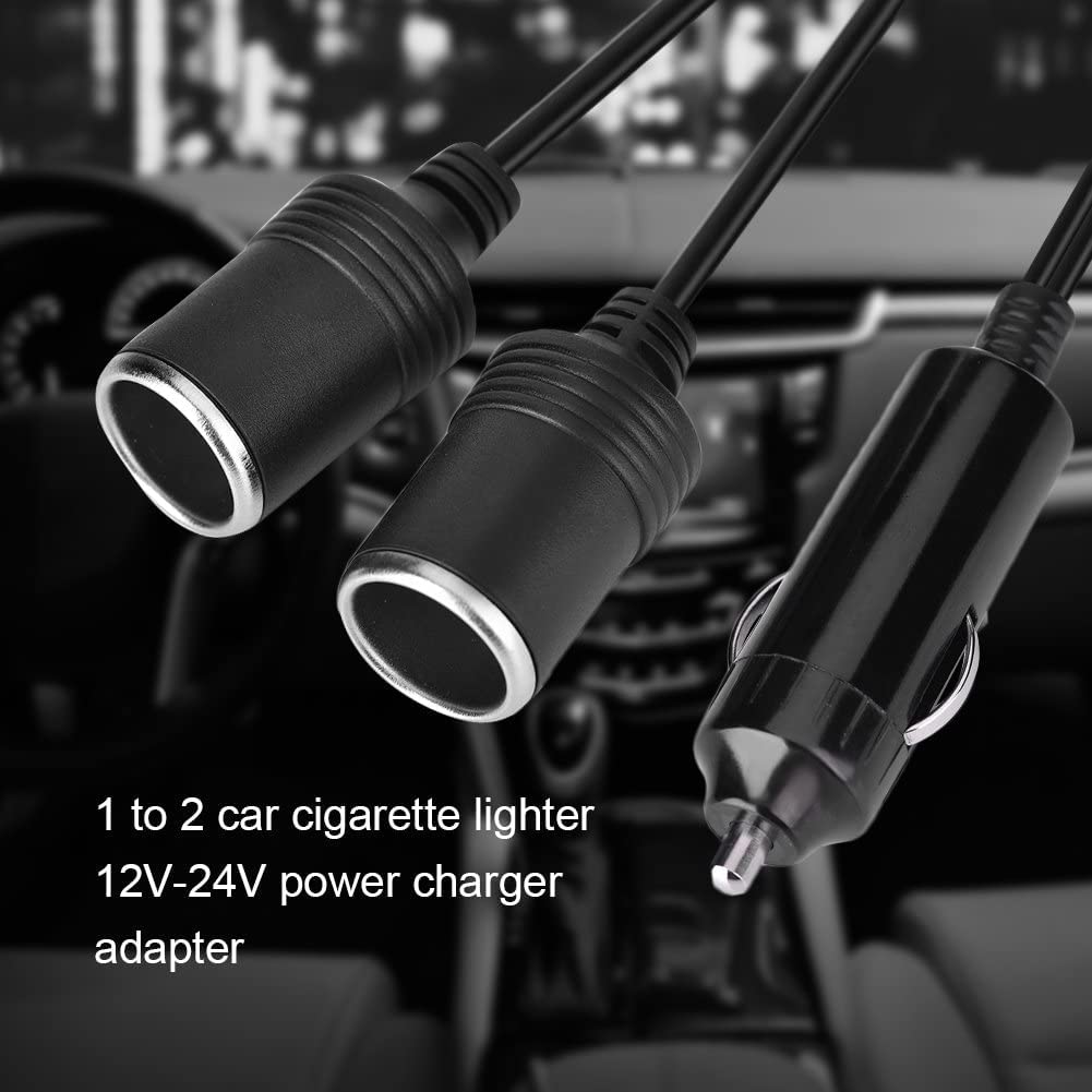 GTIWUNG Auto Motorrad Zigarettenanzünder Stecker Adapter DREI-Wege-Buchse Splitter, 1 bis 2 KFZ Auto Zigarettenanzünder Stecker 12V/24V