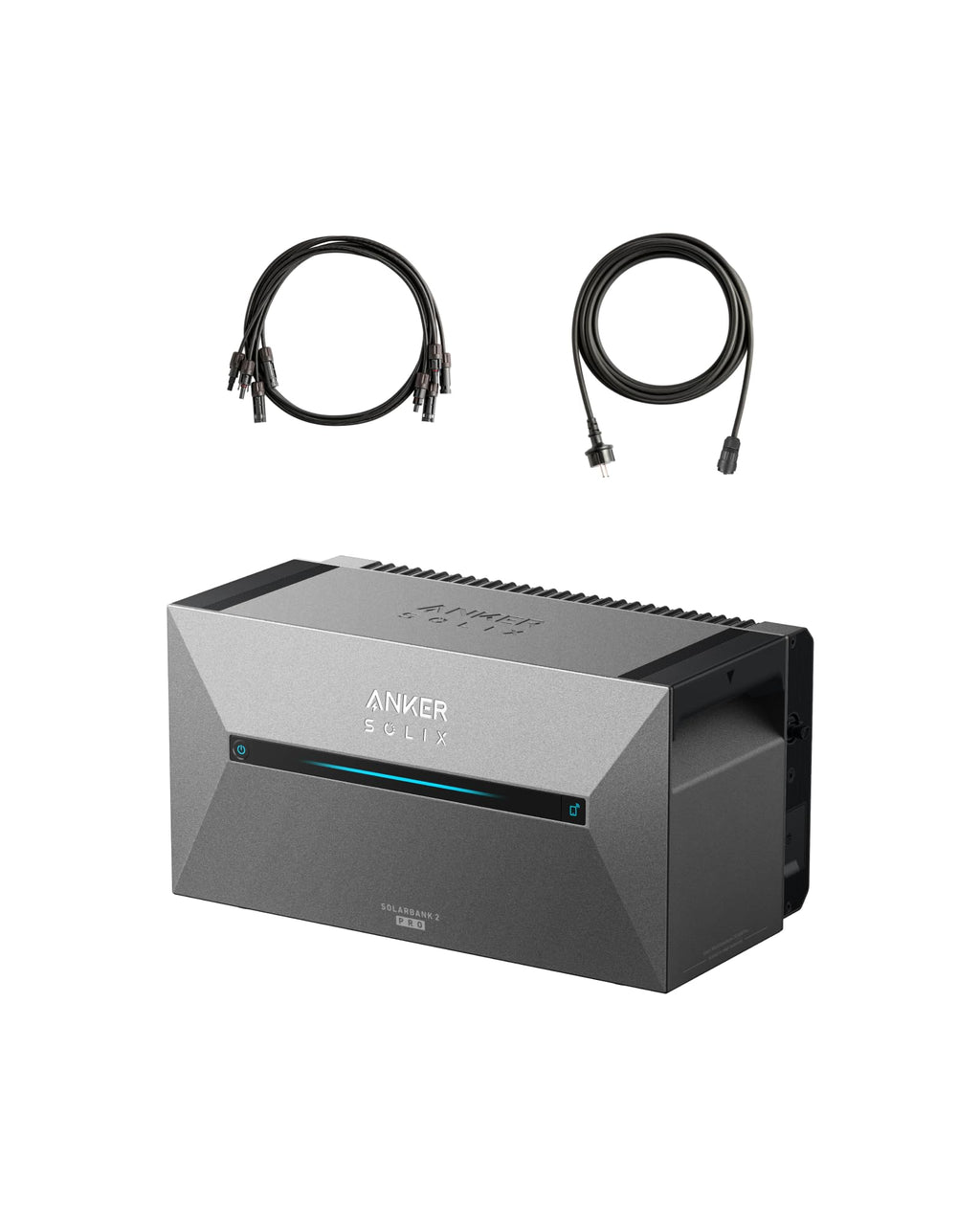 Anker SOLIX Solar Bank 2 E1600 Pro with Memory, All-in-One Power Storage with Micro Inverter, 1.6 kWh, 4 MPPT 2400 W Solar Input, 1000 W AC, 6000 Charging Cycles, 9.6 kWh Capacity, Plug & Play