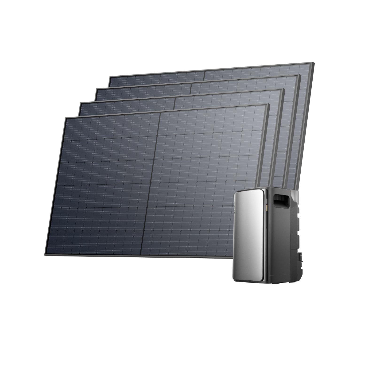 ECOFLOW STREAM Ultra 1,92kWh 0%VAT,Balkonkraftwerk mit Speicher,4 MPPT 2800W Solareingang,2300W Dual AC-Anschlüsse,All-in-One Stromspeicher mit Wechselrichter,11,52kWh Kapazität,6000 Zyklen,Plug&Play