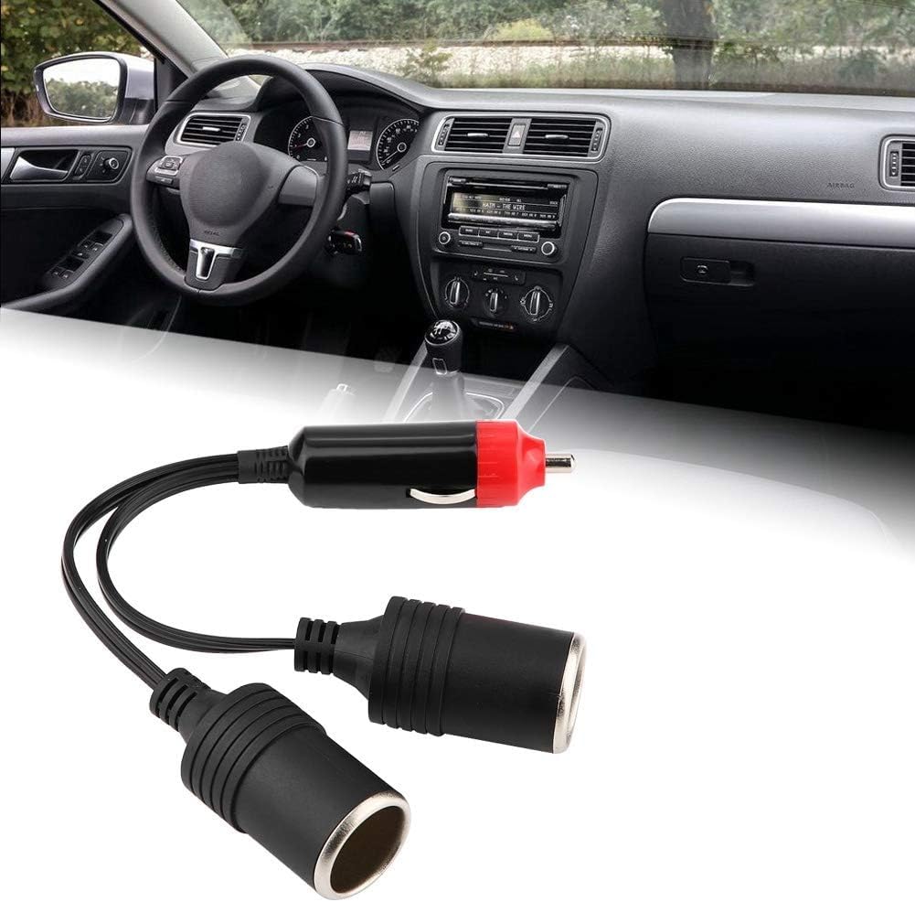 GTIWUNG Auto Motorrad Zigarettenanzünder Stecker Adapter DREI-Wege-Buchse Splitter, 1 bis 2 KFZ Auto Zigarettenanzünder Stecker 12V/24V