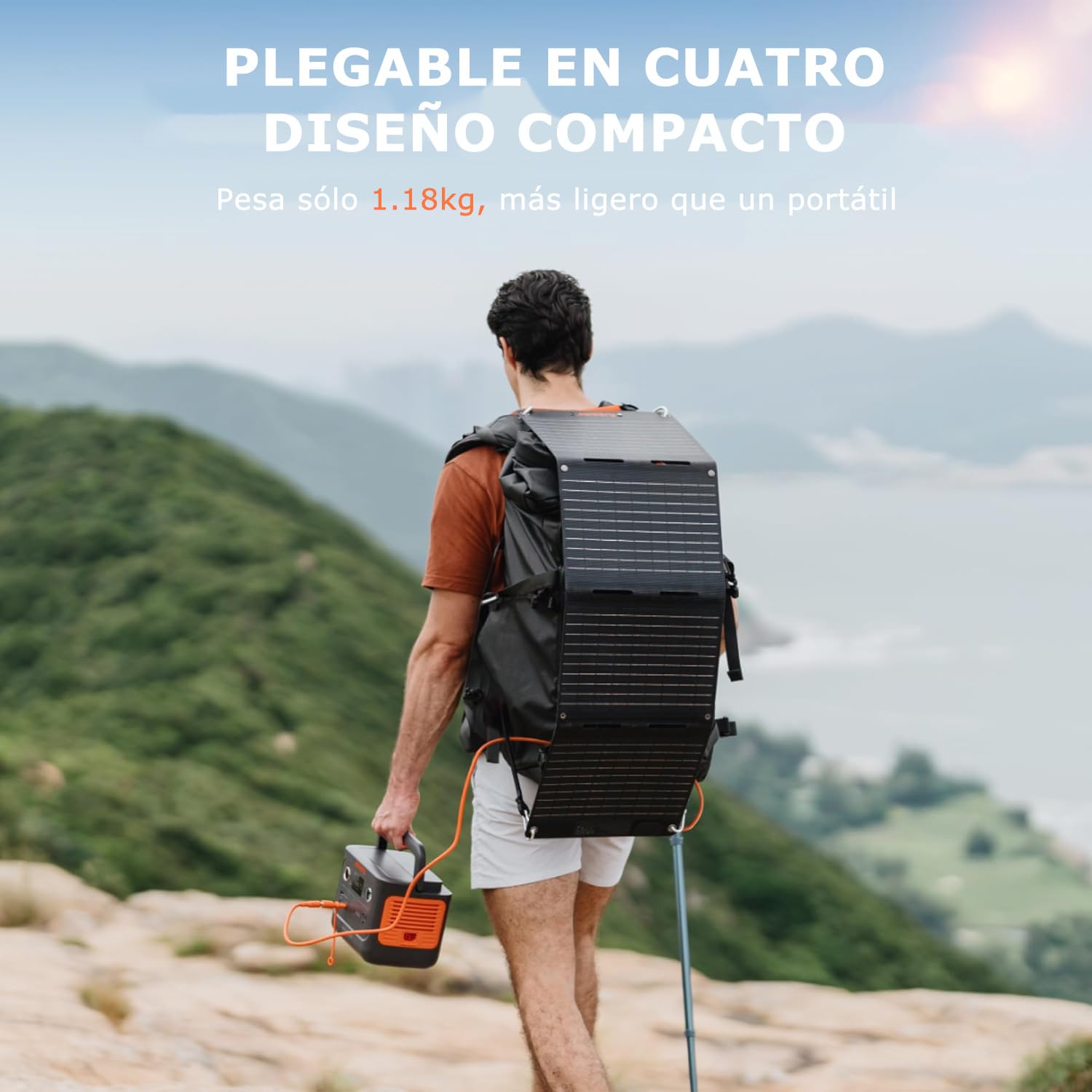 Jackery 240 v2 Solar Generator mit 40W Solarpanel, 256Wh LiFePO4-Batterie, 300W AC & 100W USB-C-Ausgang f¨¹r Outdoor, Camping & Notfall (2024 Neue)