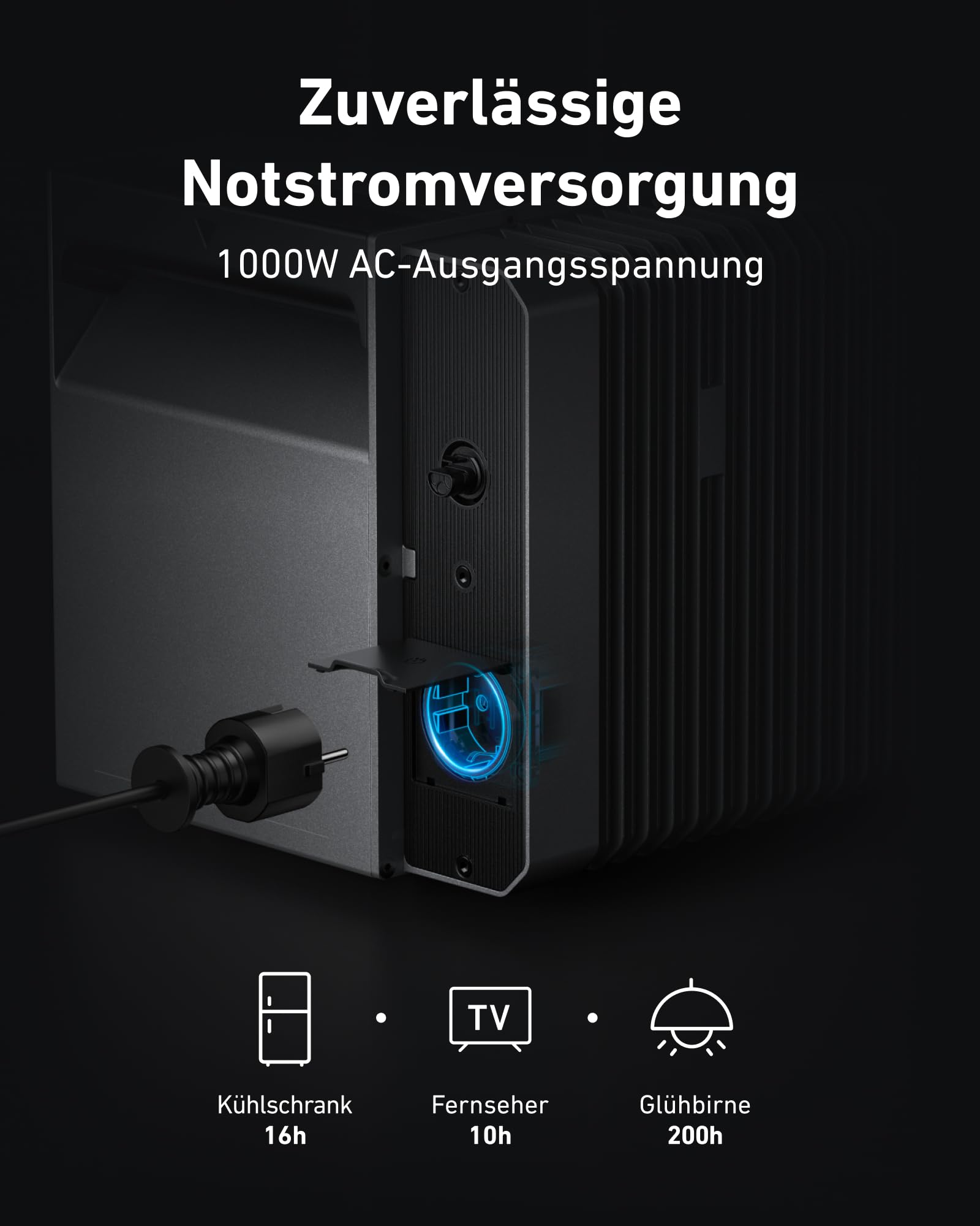 Anker SOLIX Solar Bank 2 E1600 Pro with Memory, All-in-One Power Storage with Micro Inverter, 1.6 kWh, 4 MPPT 2400 W Solar Input, 1000 W AC, 6000 Charging Cycles, 9.6 kWh Capacity, Plug & Play