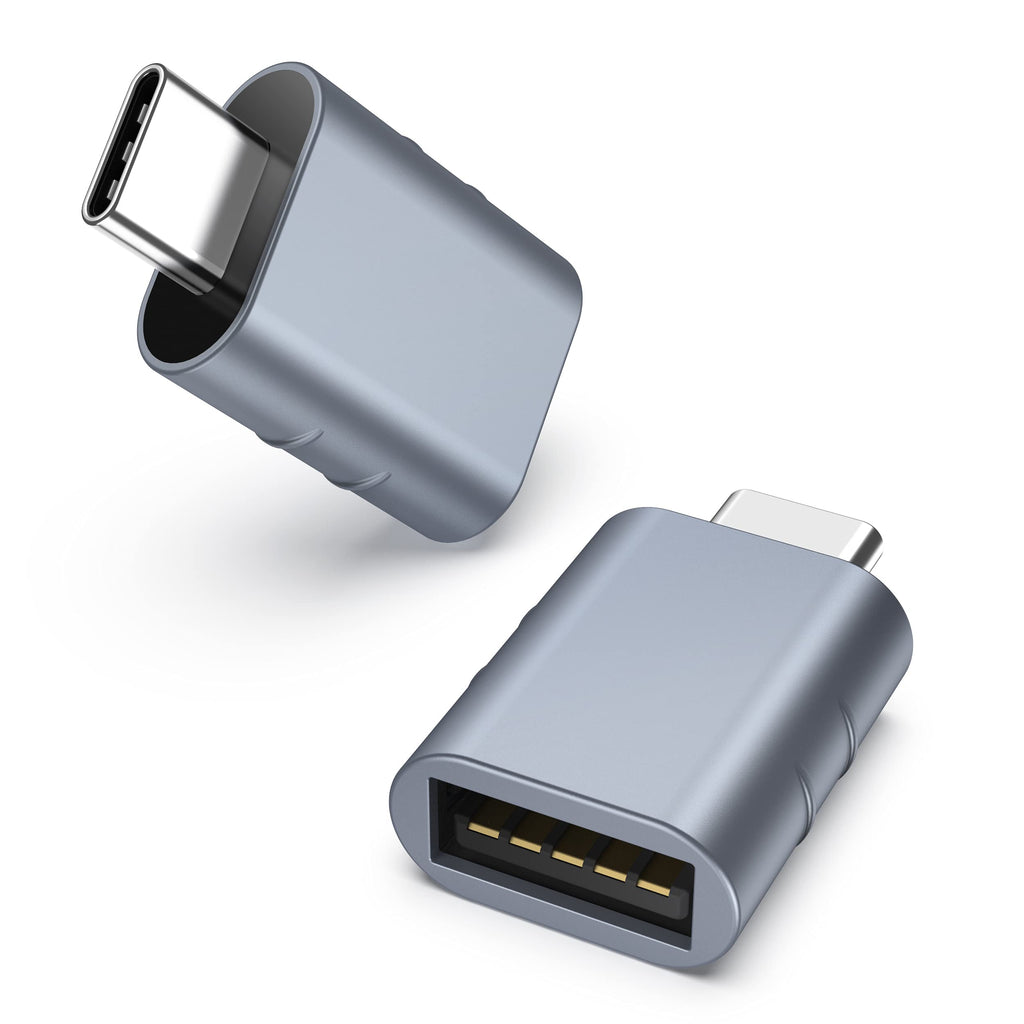 Syntech USB-C-auf-USB-Adapter, 2 USB-C-Stecker-auf-USB-3-Buchsen-Adapter, kompatibel mit iPhone 16 Pro Max iMac iPad Pro 2021, MacBook Air Pro 2020 und Anderen Typ-C-/Thunderbolt-3-Geräten, Blau