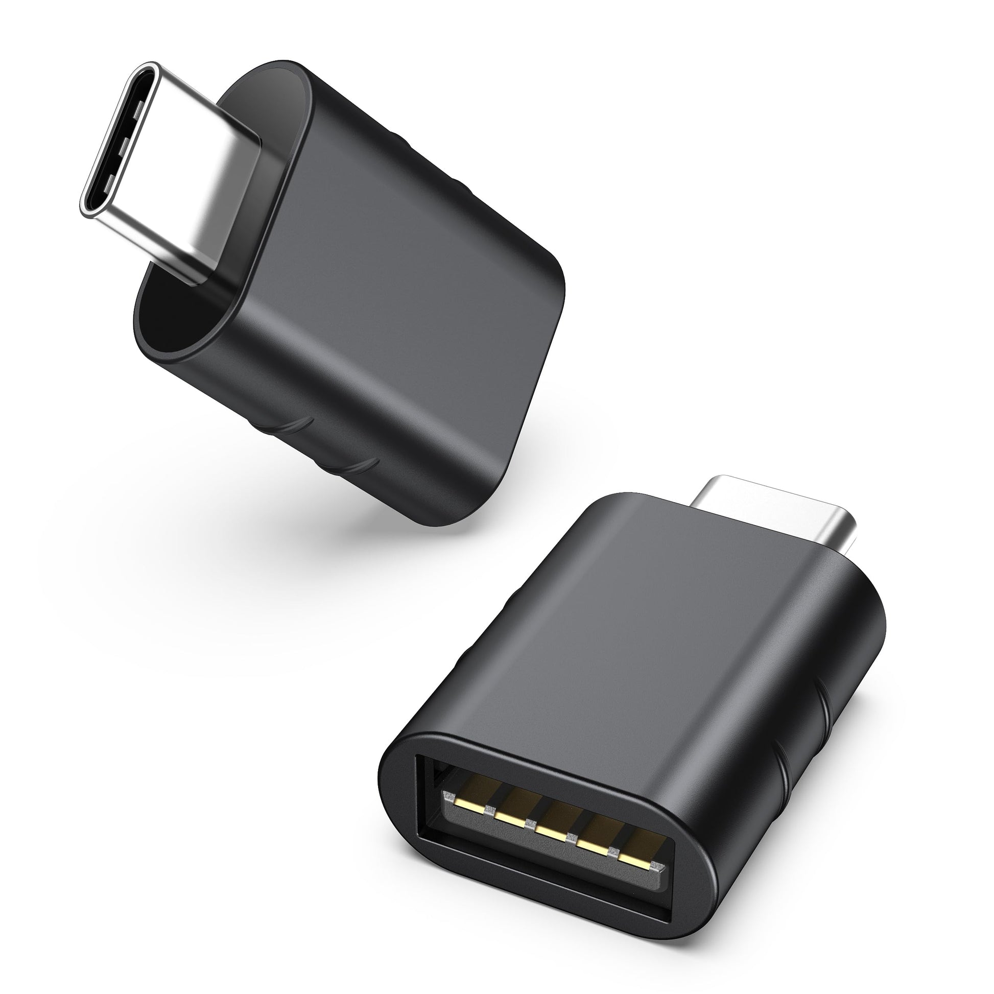 Syntech USB-C-auf-USB-Adapter, 2 USB-C-Stecker-auf-USB-3-Buchsen-Adapter, kompatibel mit iPhone 16 Pro Max iMac iPad Pro 2021, MacBook Air Pro 2020 und Anderen Typ-C-/Thunderbolt-3-Geräten, Blau
