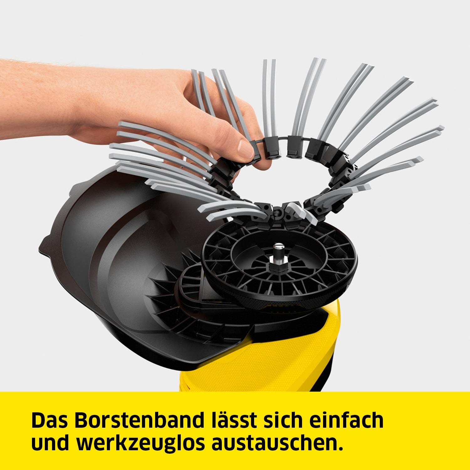 Kärcher 18 V Akku-Unkrautentferner WRE 18-55, Nylonborsten-Kopf mit max. 2.800 U/min, schwenkbarer Reinigungskopf, Teleskopstiel, verwendbar mit dem Kärcher 18-V-Akku, ohne Akku
