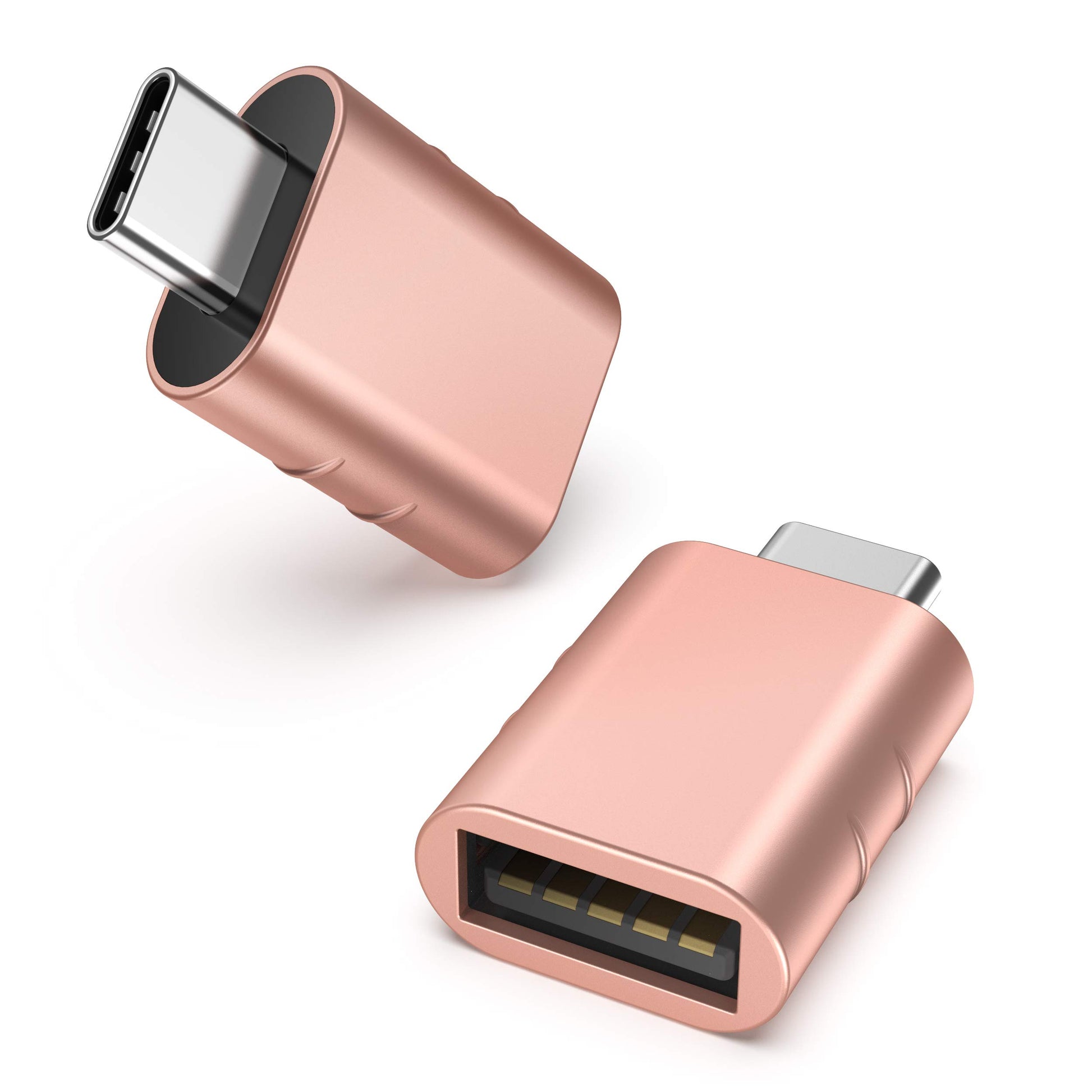 Syntech USB-C-auf-USB-Adapter, 2 USB-C-Stecker-auf-USB-3-Buchsen-Adapter, kompatibel mit iPhone 16 Pro Max iMac iPad Pro 2021, MacBook Air Pro 2020 und Anderen Typ-C-/Thunderbolt-3-Geräten, Blau