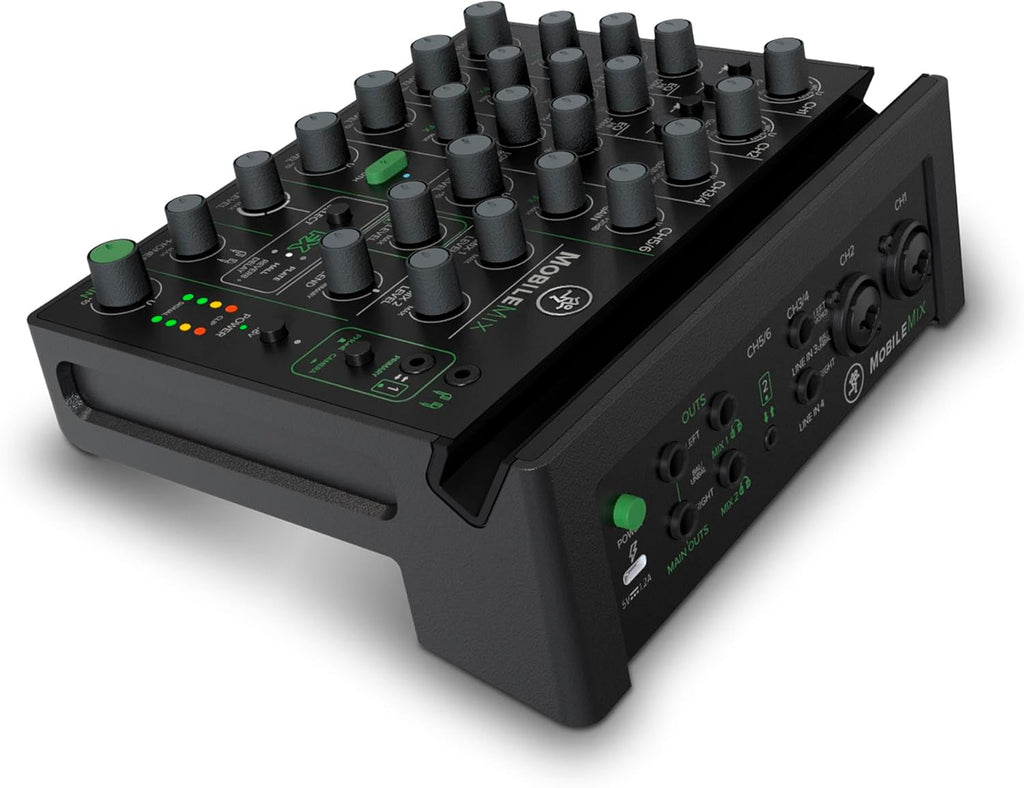MobileMix 8-Kanal-Mischpult mit USB-Stromversorgung für A/V-Produktionen, Live-Sound und Streaming